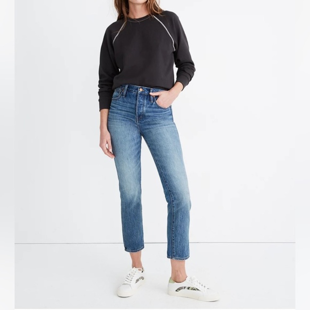 Madewell Rigid Stovepipe Jean in Portsmouth Wash Sz 28 EUC